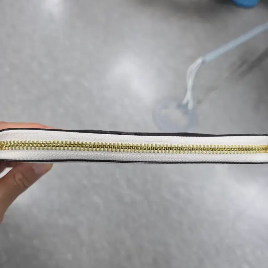 [BUNJANG] Coach White Leather Long Wallet / 코치 화이트 레더 장지갑