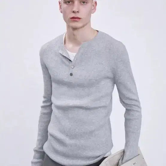 [BUNJANG] Recto 24ss Henryneck Grey / 렉토 24ss 헨리넥 그레이