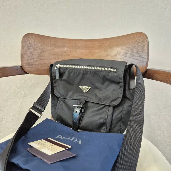 [BUNJANG] Prada One Pocket Crossbody Messenger Bag Black / 프라다 메신저백, 프라다 원포켓 크로스백