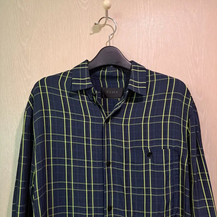[BUNJANG] TIME Check Long Sleeve Shirt Men&