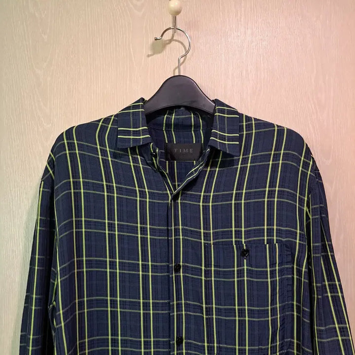 [BUNJANG] TIME Check Long Sleeve Shirt Men&