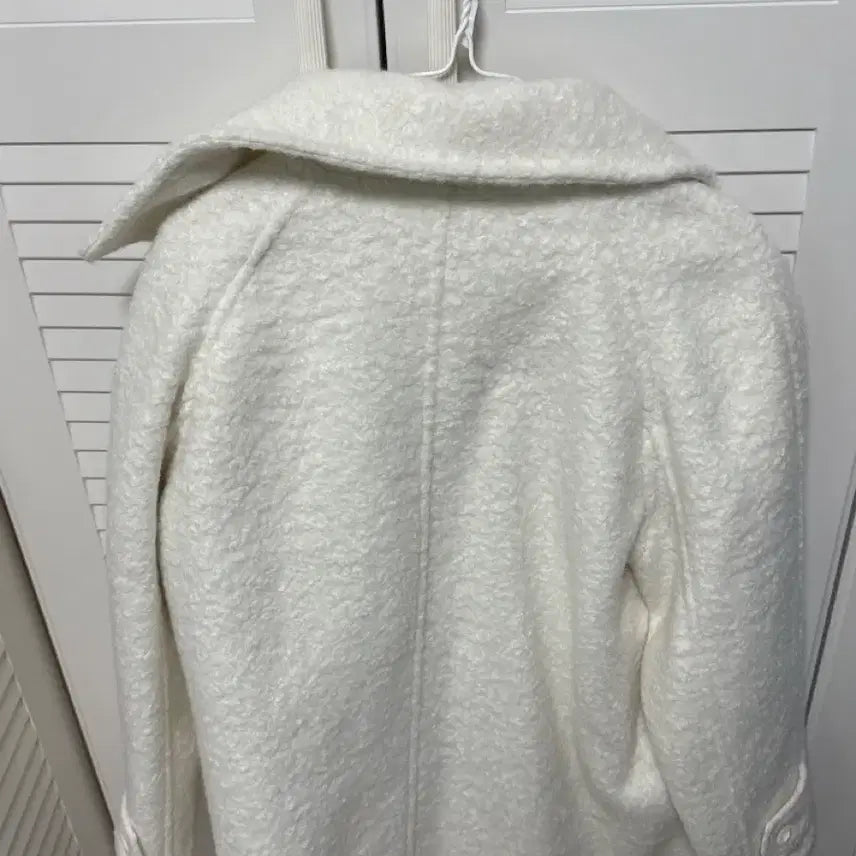 [BUNJANG] Ivory Fleece Coat / 아이보리 뽀글이 코트