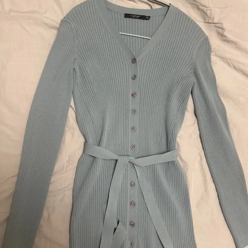 [BUNJANG] JILLSTUART Belted Knit Cardigan Mint / 질스튜어트 벨티드 니트 가디건 민트