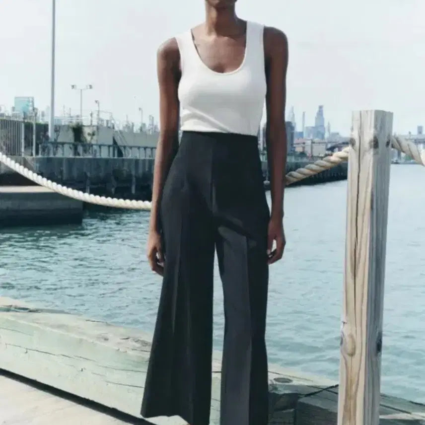 [BUNJANG] Zara Wide-Leg Culottes Pants (New) / 자라 와이드레그 큐롯 팬츠 새상품