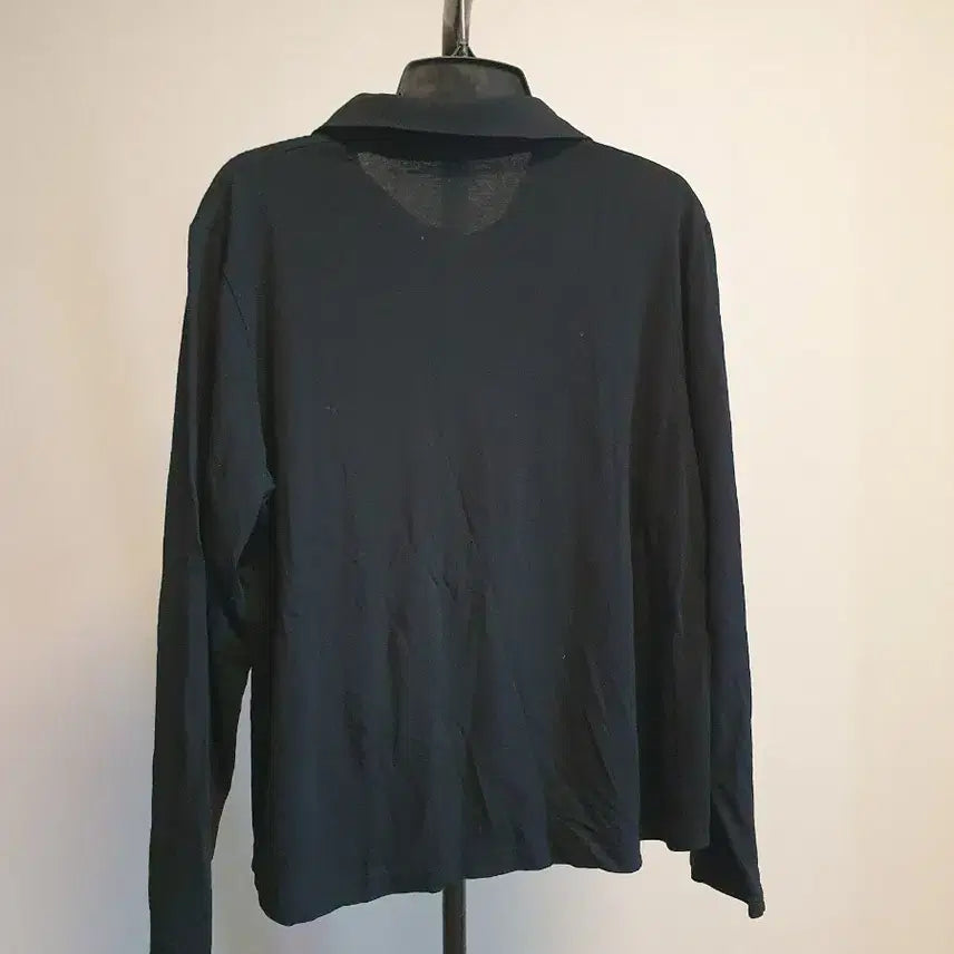 [BUNJANG] Black Motorcycle Print Half-Zip Shirt (Women&