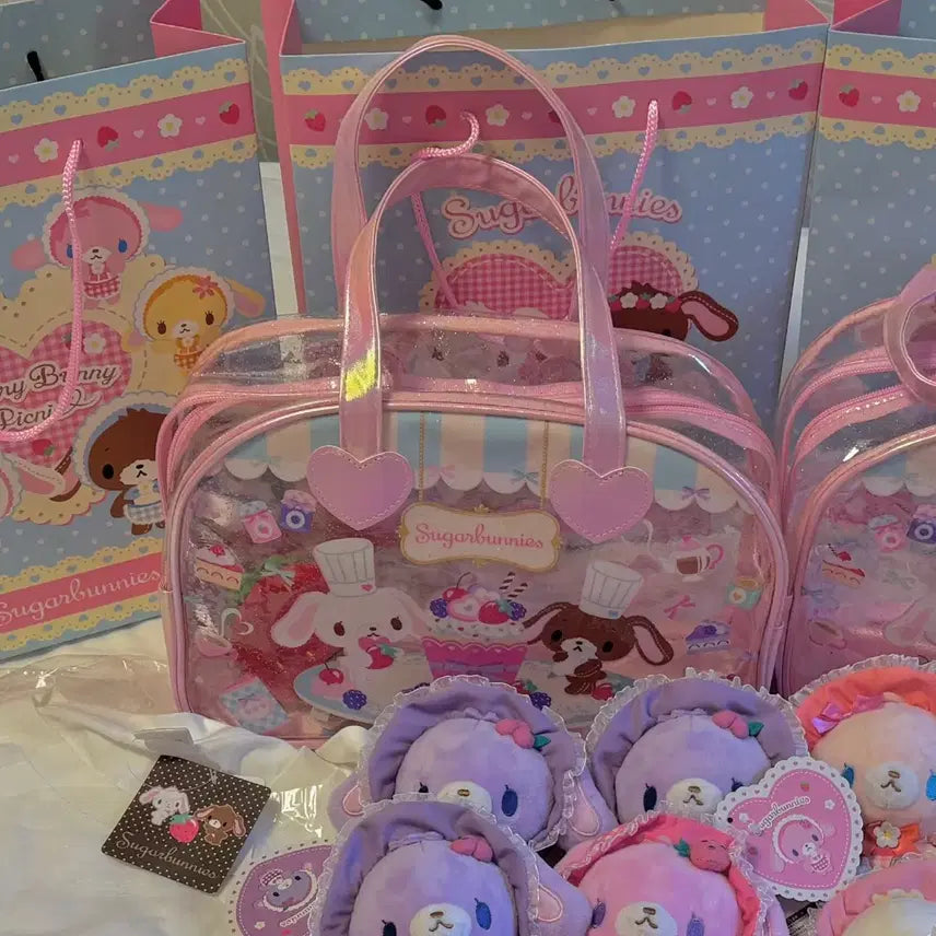 [BUNJANG] Sugabunnies Spinns Glitter Boston Bag / (신상) 슈가바니즈 스핀즈 글리터 가방 보스턴백