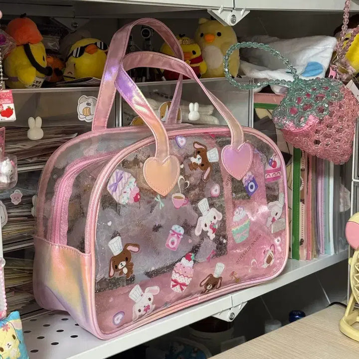 [BUNJANG] Sugabunnies Spinns Glitter Boston Bag / (신상) 슈가바니즈 스핀즈 글리터 가방 보스턴백