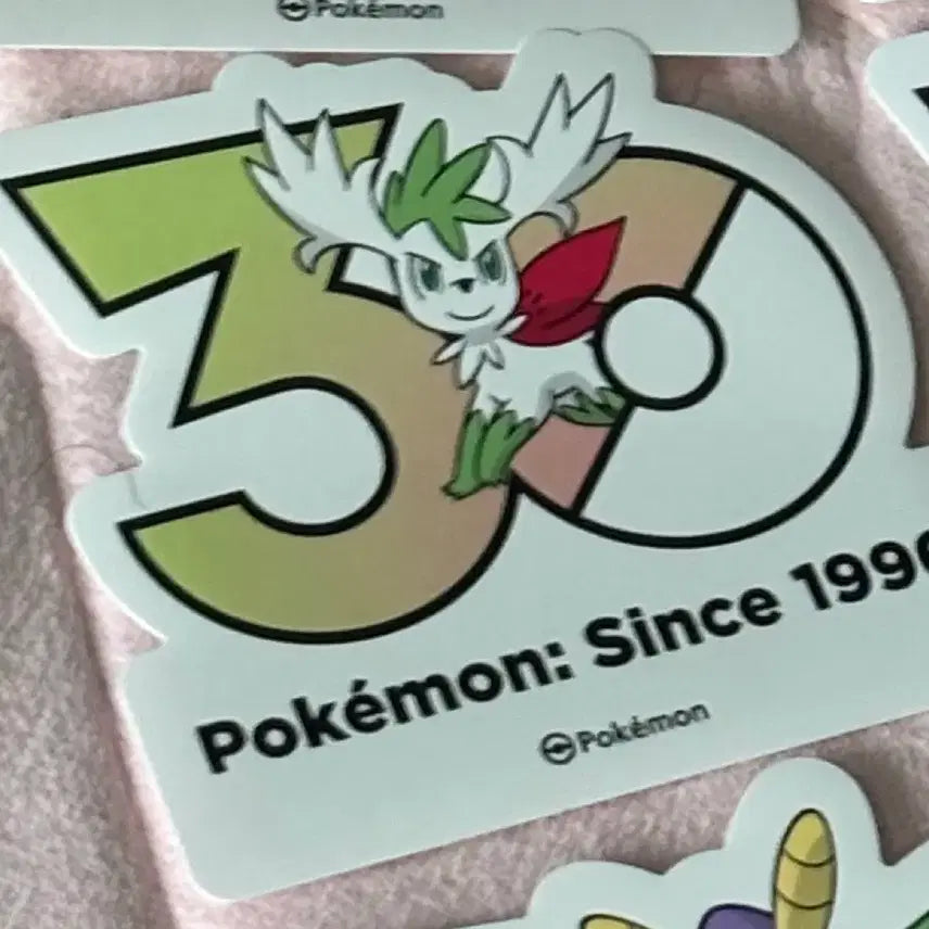 [BUNJANG] Pokemon Korea Limited 30th Anniversary Sticker Shaymin (Sky Form) / 포켓몬스터 한국 한정 30주년 스티커 쉐이미 (스카이폼)