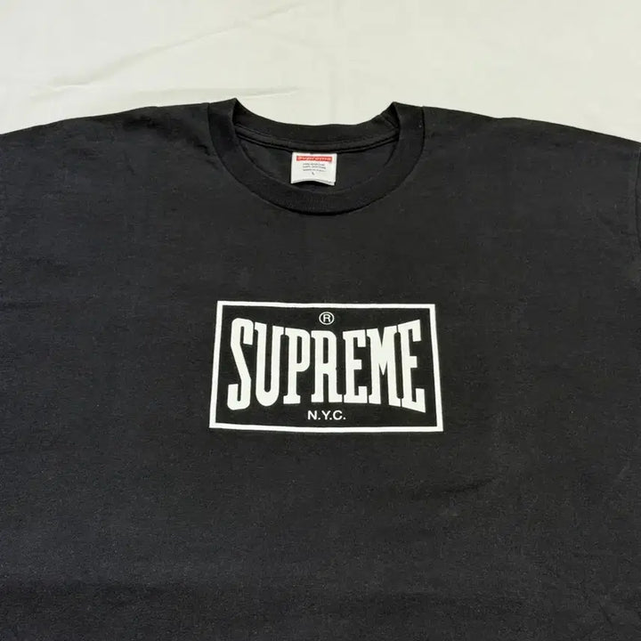 [BUNJANG] Supreme Warm-up Short Sleeve T-Shirt Black / 슈프림 웜업 반팔 티셔츠 블랙