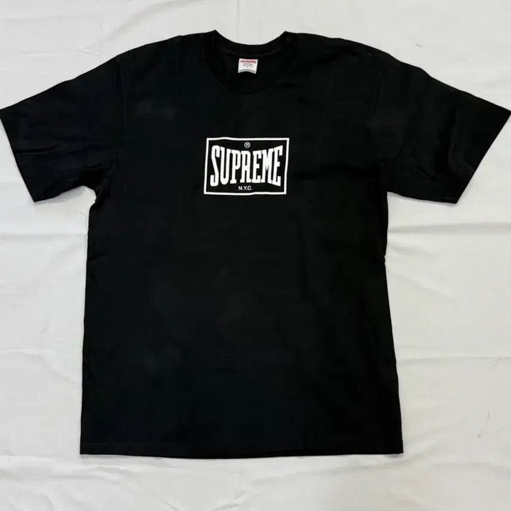 [BUNJANG] Supreme Warm-up Short Sleeve T-Shirt Black / 슈프림 웜업 반팔 티셔츠 블랙