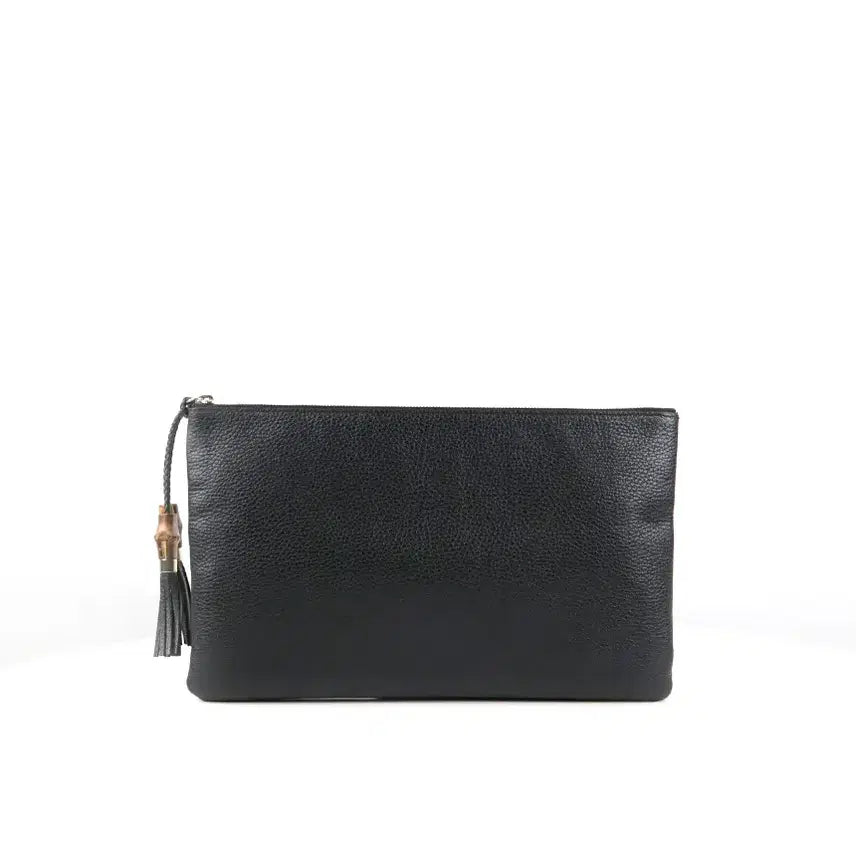 [BUNJANG] Gucci Bamboo Tassel Clutch Black 449653 / [중고명품다올] 구찌 뱀부 태슬 클러치 블랙 449653