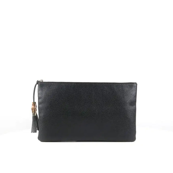[BUNJANG] Gucci Bamboo Tassel Clutch Black 449653 / [중고명품다올] 구찌 뱀부 태슬 클러치 블랙 449653