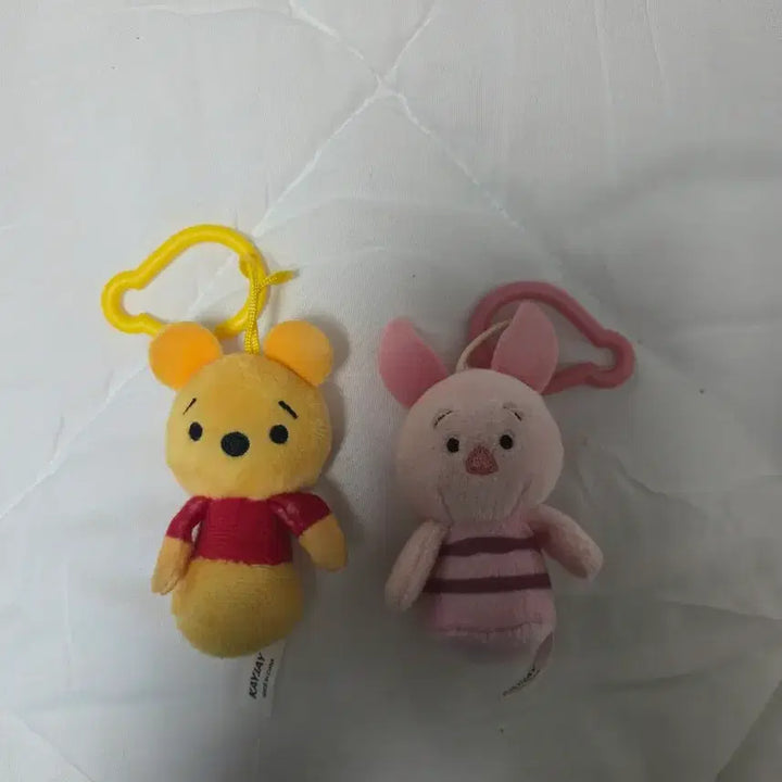 [BUNJANG] Winnie the Pooh Piglet 2-Type Doll Keychain Set / 일괄가격 곰돌이푸 피글렛 2종 인형 키링 열쇠고리