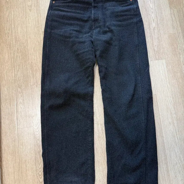 [BUNJANG] Kibata Sashiko Old Black Denim Pants Size 2 / 키바타 사시코 올드블랙 2사이즈