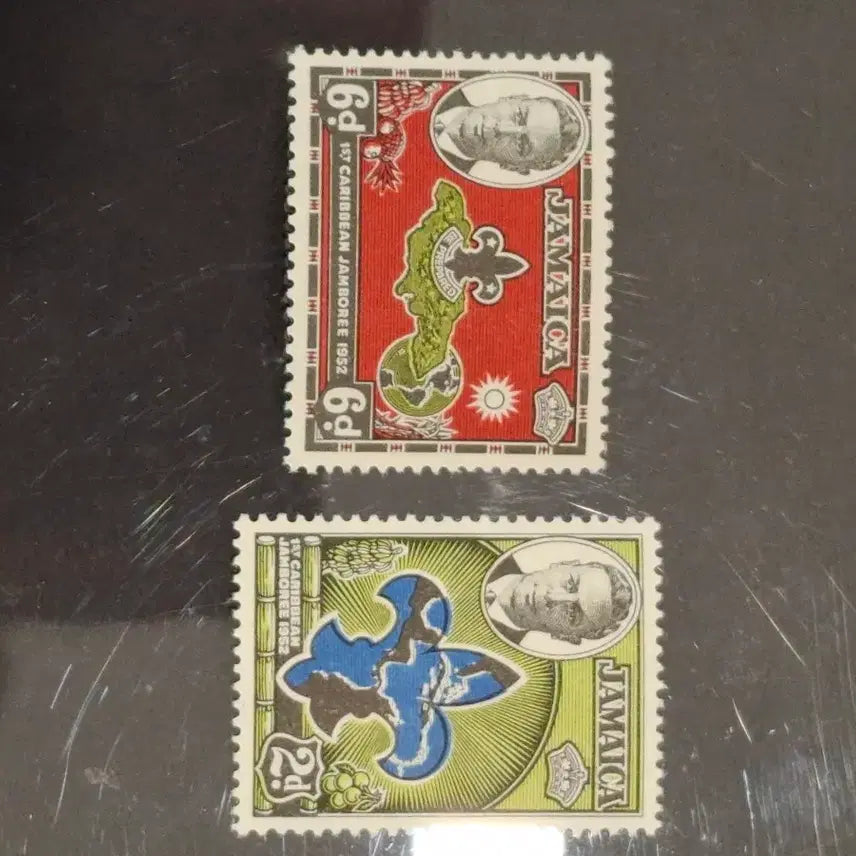 [BUNJANG] Jamaica 1952 Boy Scout Founding Commemorative Stamp (M6) / (4전시관/A40) 1952년 자메이카 보이스카웃 창립기념우표(M6)저렴