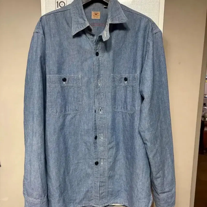 [BUNJANG] Sugar Cane Chambray Shirt / 슈가케인 샴브레이셔츠 16-16 1/2