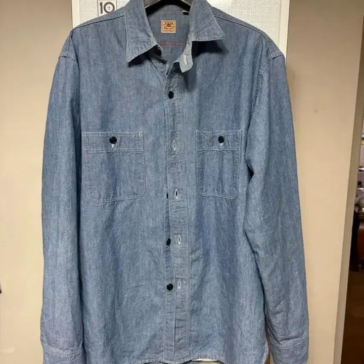 [BUNJANG] Sugar Cane Chambray Shirt / 슈가케인 샴브레이셔츠 16-16 1/2