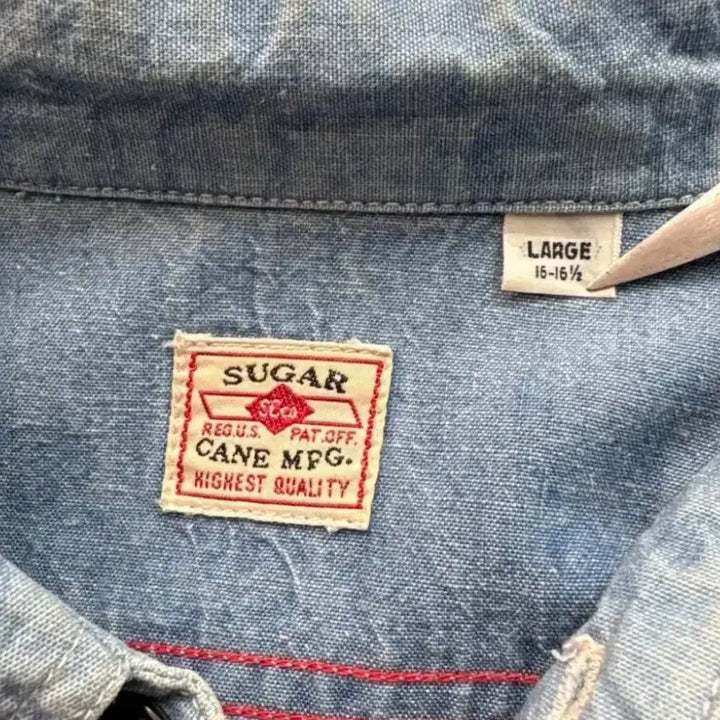 [BUNJANG] Sugar Cane Chambray Shirt / 슈가케인 샴브레이셔츠 16-16 1/2