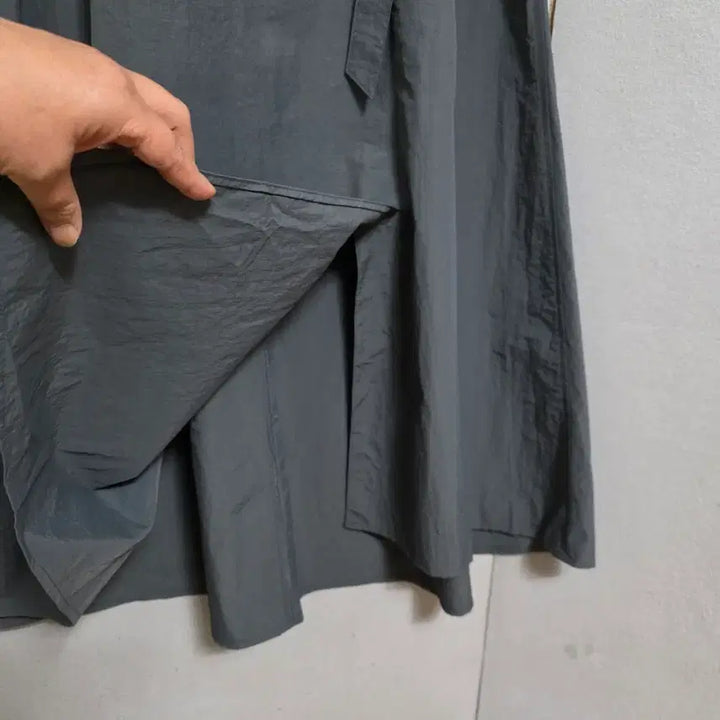 [BUNJANG] Windbreaker Material Long Skirt Size 77 / 바람막이스타일소재 롱스커트 77  n5414   미착용제품