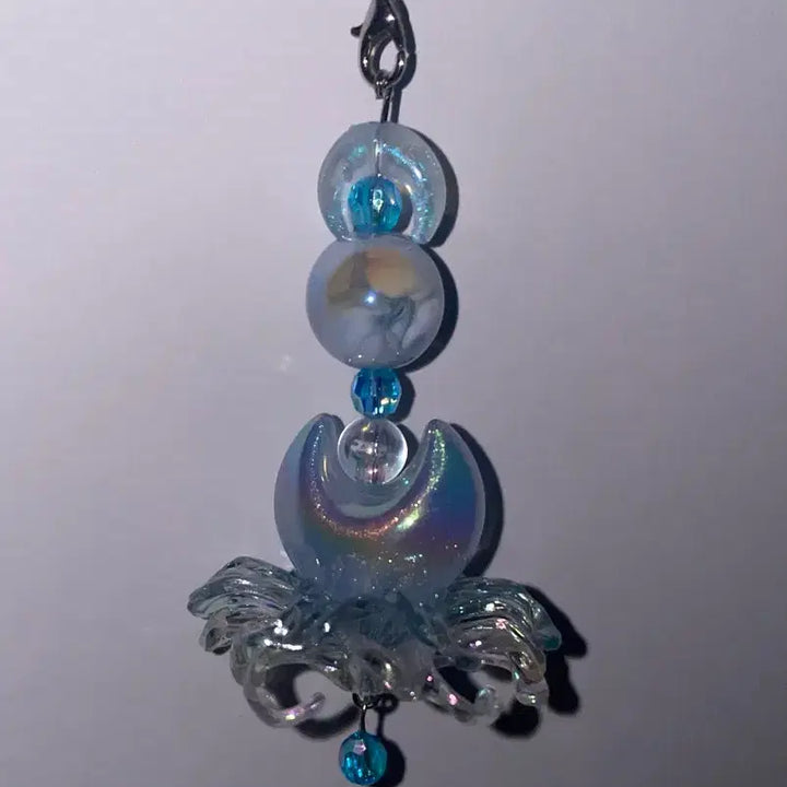 [BUNJANG] Cloud Flower Handmade Beaded Keychain / 구름 꽃 키링