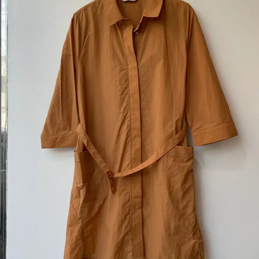 [BUNJANG] Pierre Cardin Robe Style Midi Dress / pierre cardin 로브형 미디기장 원피스