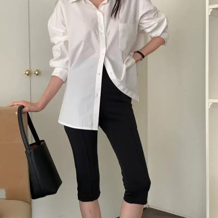 [BUNJANG] Capri Culottes with Pintuck Detail / 카프리팬츠 핀턱7부 레깅스팬츠