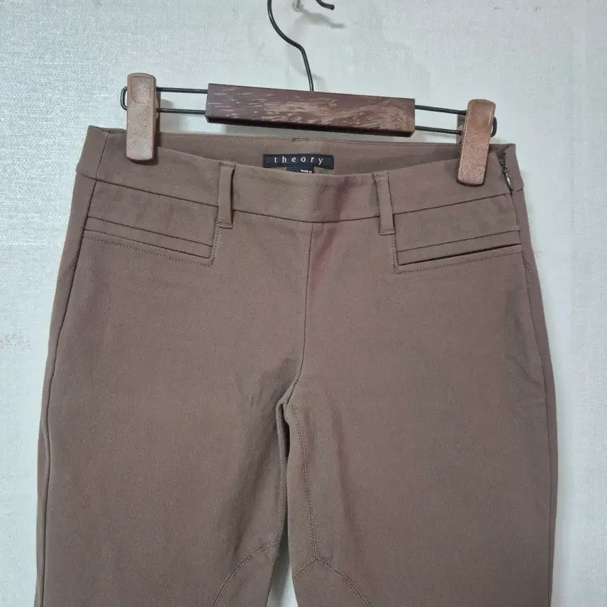 [BUNJANG] Theory Brown Skinny Fit Pants / 띠어리 브라운 스키니핏 바지