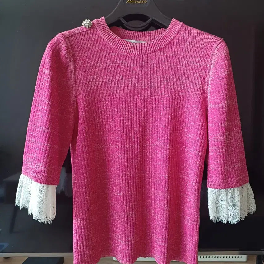 [BUNJANG] Lenibon Pink Knit Sweater Size 90 / 레니본 니트  90사이즈 핑크