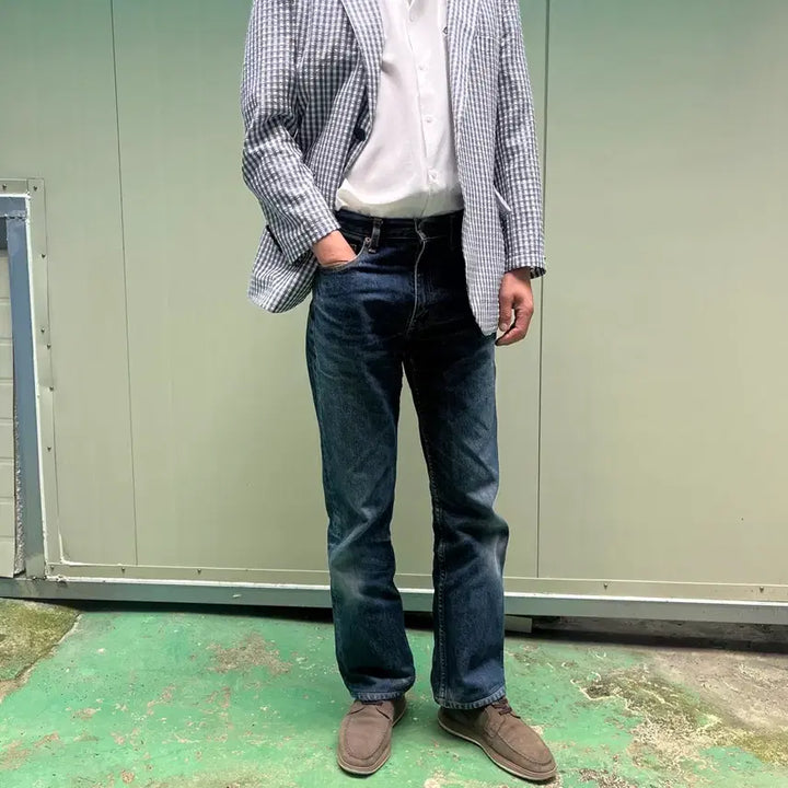 [BUNJANG] Gucci Gingham Check Summer Jacket Blazer / (정품)구찌 깅엄체크 썸머 자켓 블레이져