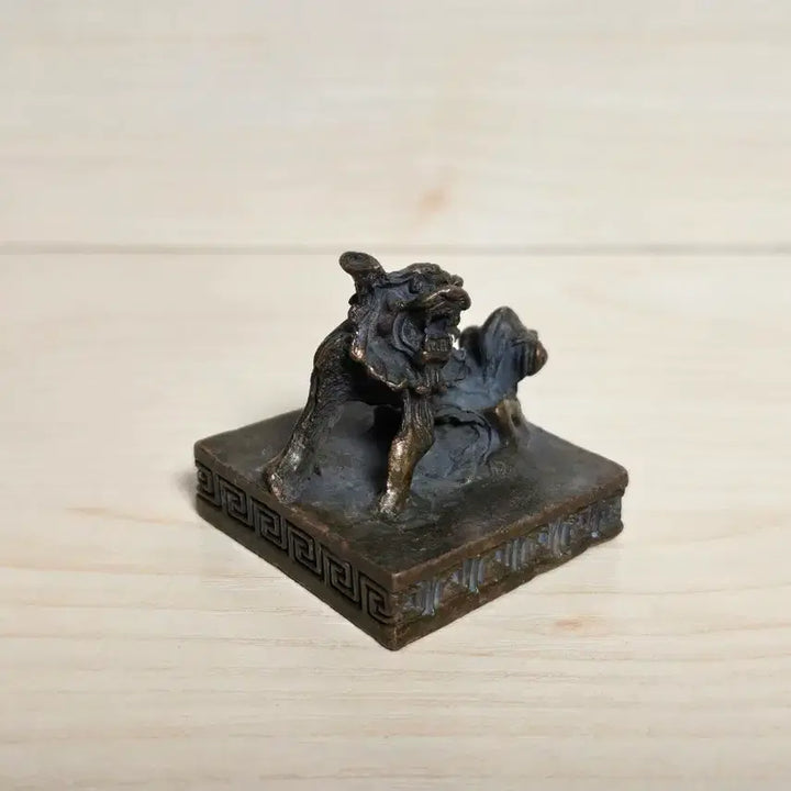 [BUNJANG] Antique Brass Seal Stamp / 오래된  동 낙관