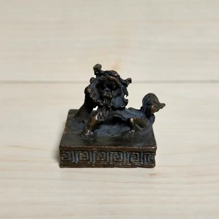 [BUNJANG] Antique Brass Seal Stamp / 오래된  동 낙관