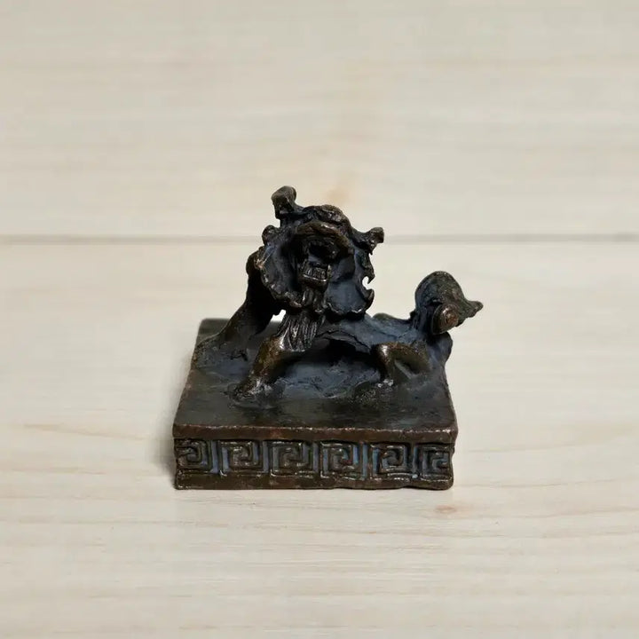 [BUNJANG] Antique Brass Seal Stamp / 오래된  동 낙관