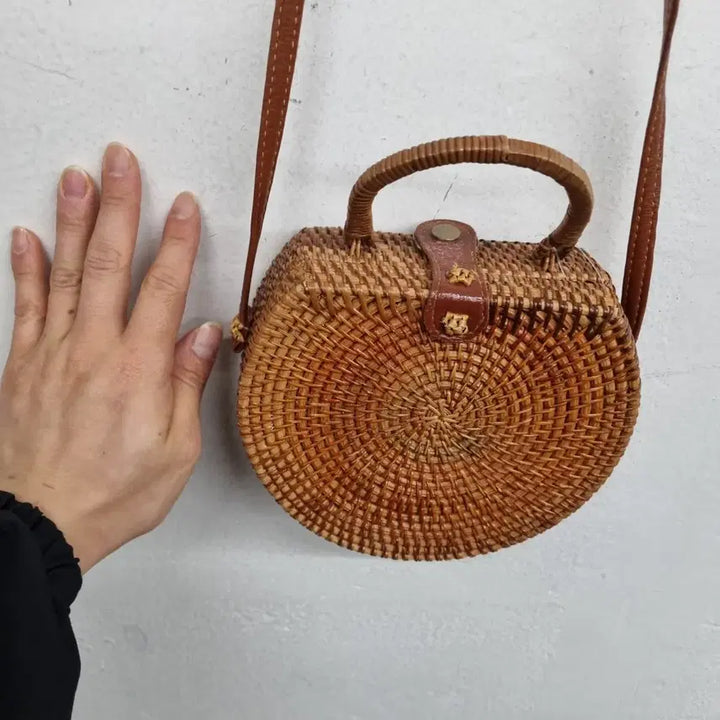 [BUNJANG] Rattan Crossbody Bag Free Size / [free size] 라탄 크로스백