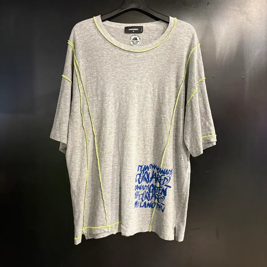 [BUNJANG] DSQUARED2 Contrast Stitch T-Shirt M / 디스퀘어드2 콘트래스트 스티치 티셔츠