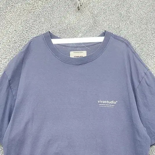 [BUNJANG] Vivastudio Light Purple Cotton T-Shirt XL / 비바스튜디오 라이트 퍼플 반팔티 XL