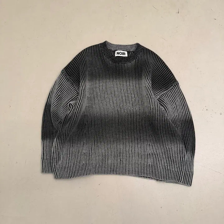 [BUNJANG] Vintage Oversized Gradient Knit Sweater / 빈티지 오버핏 그라데이션 니트