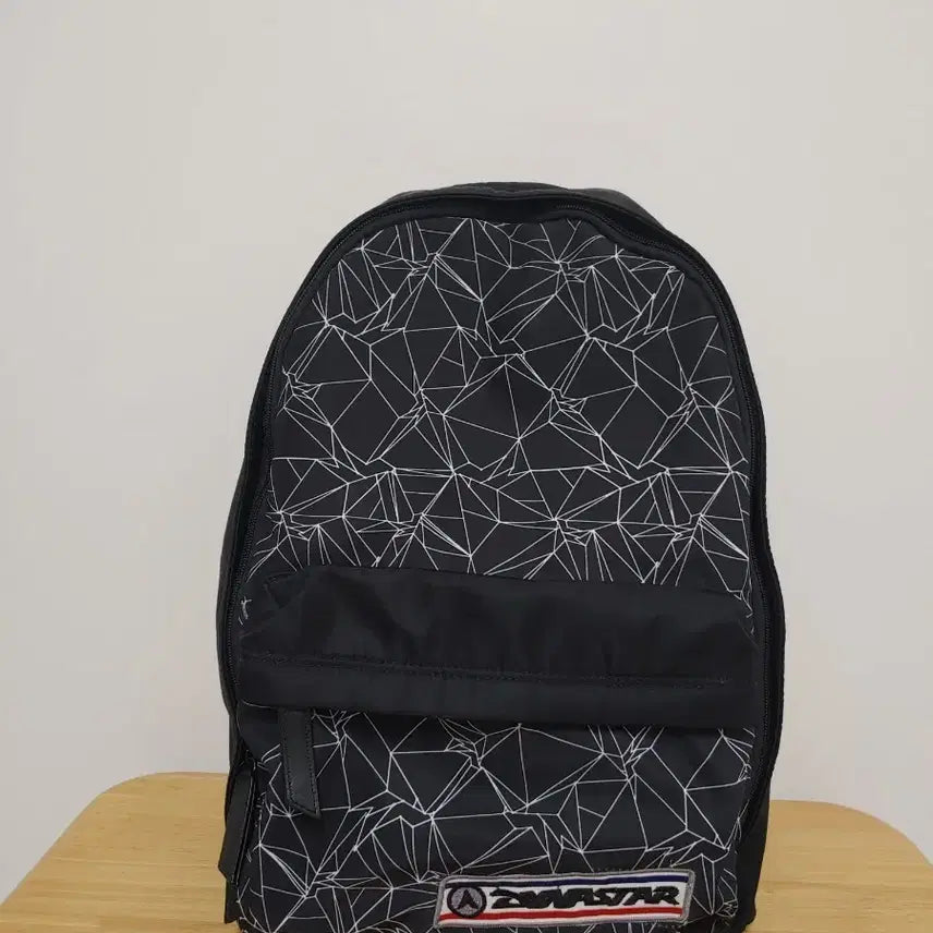 [BUNJANG] Corners Black Pattern Backpack / 코너스 블랙 패턴 백팩