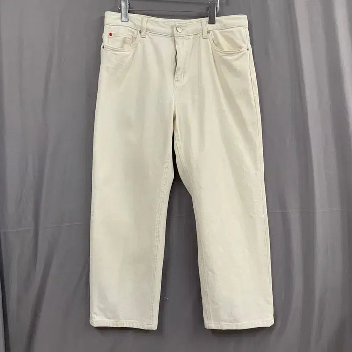 [BUNJANG] HAZZYS Straight Fit Cream Denim Pants / L HIS 헤지스 스트레이트핏 크림 데님팬츠 청바지