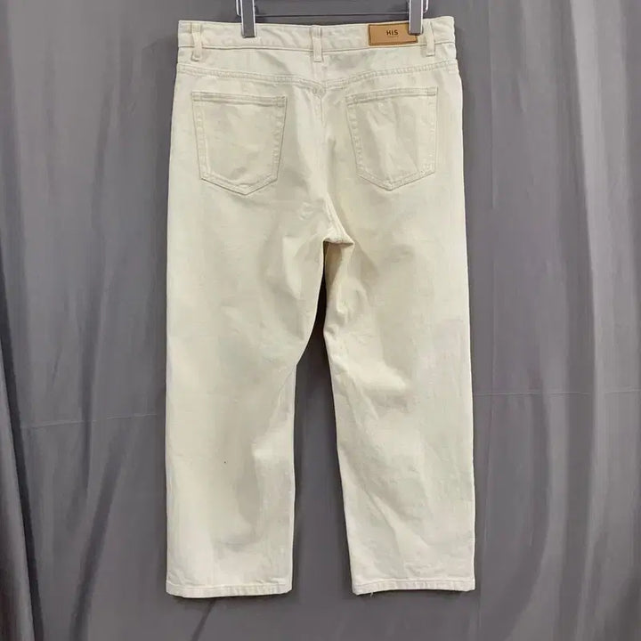 [BUNJANG] HAZZYS Straight Fit Cream Denim Pants / L HIS 헤지스 스트레이트핏 크림 데님팬츠 청바지