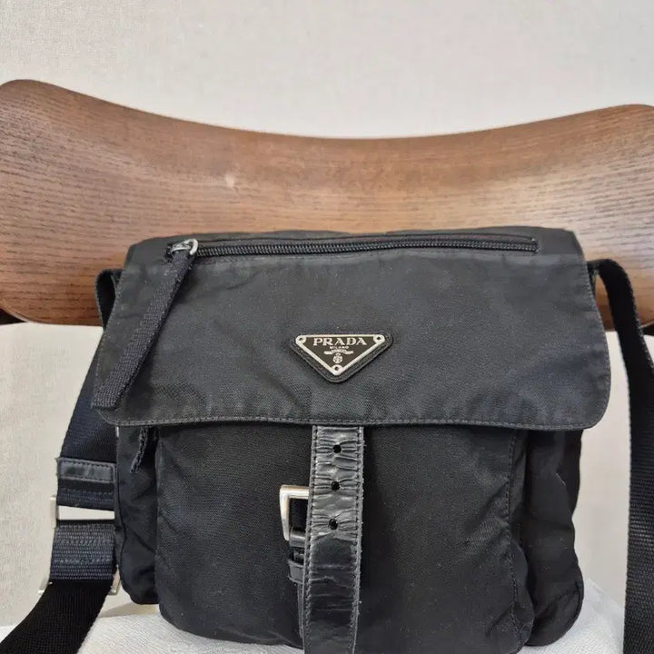 [BUNJANG] Prada Messenger Bag Crossbody Black / 프라다 메신저백, 크로스백