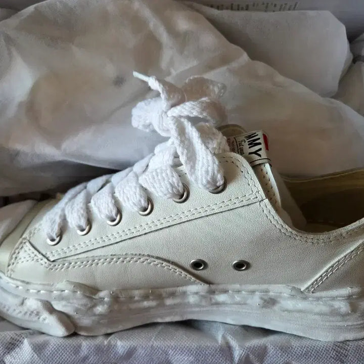 [BUNJANG] Mihara Yasuhiro Hank Leather White / [43] 미하라 야스히로 행크 레더 화이트