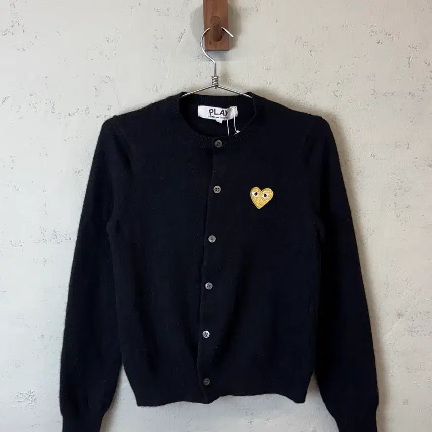 [BUNJANG] Comme des Garçons Play Black Cardigan / [L] 꼼데가르송 플레이 블랙 가디건