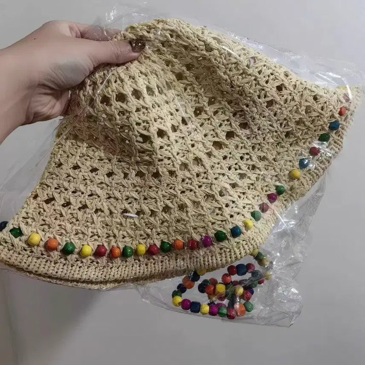[BUNJANG] Color Knit Sun Cap / 컬러 니트/짜임 썬캡
