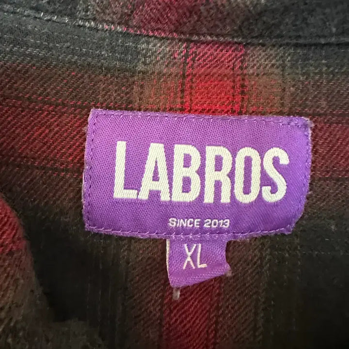 [BUNJANG] Labros Red Check Shirt Jacket XL / Labros 레드 체크 셔츠 자켓 XL