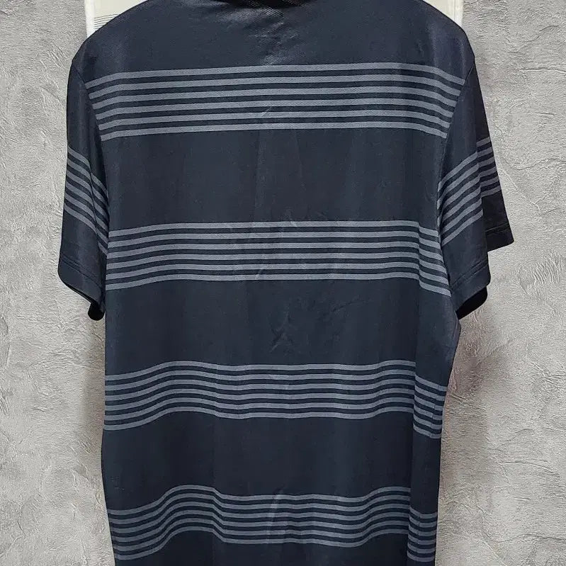 [BUNJANG] Nike Dri-FIT Black Stripe Short Sleeve Polo Shirt / 나이키 드라이핏 검정 스트라이프 반팔 카라티