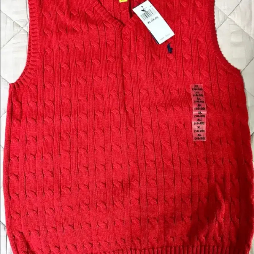 [BUNJANG] Polo Ralph Lauren Boys Cable Knit Vest XL / 폴로 보이즈 베스트 XL