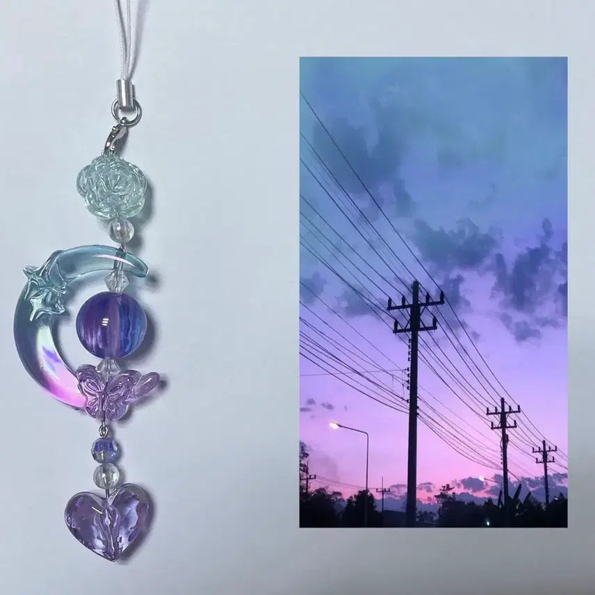 [BUNJANG] Handmade Beaded Keychain &