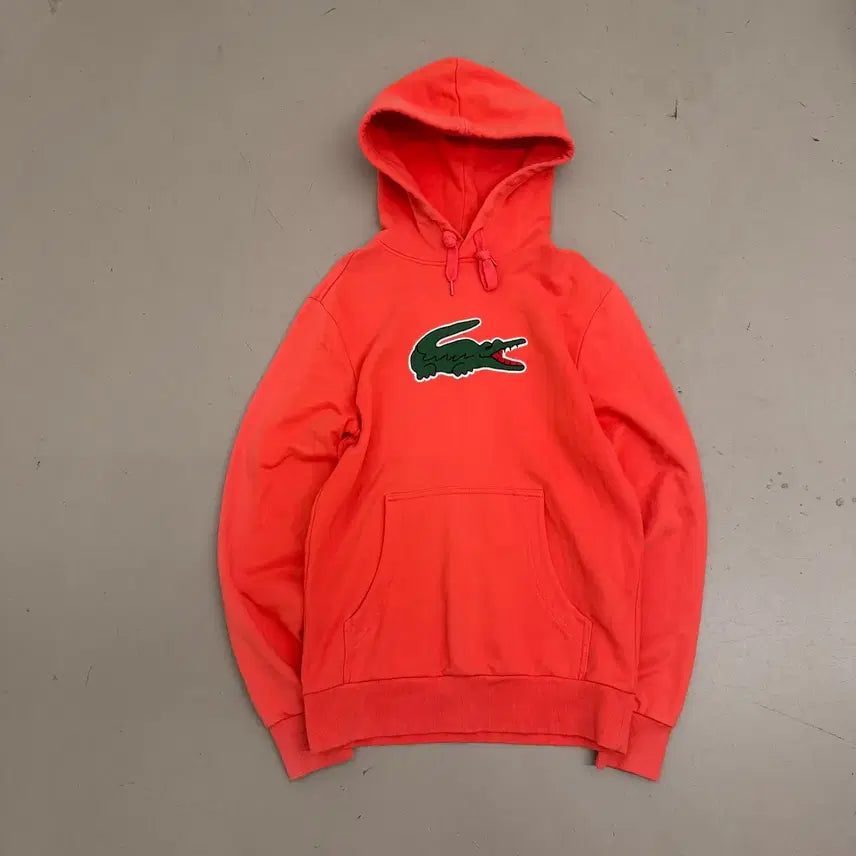 [BUNJANG] Lacoste Big Logo Hoodie / 라코스테 빅로고 후드티