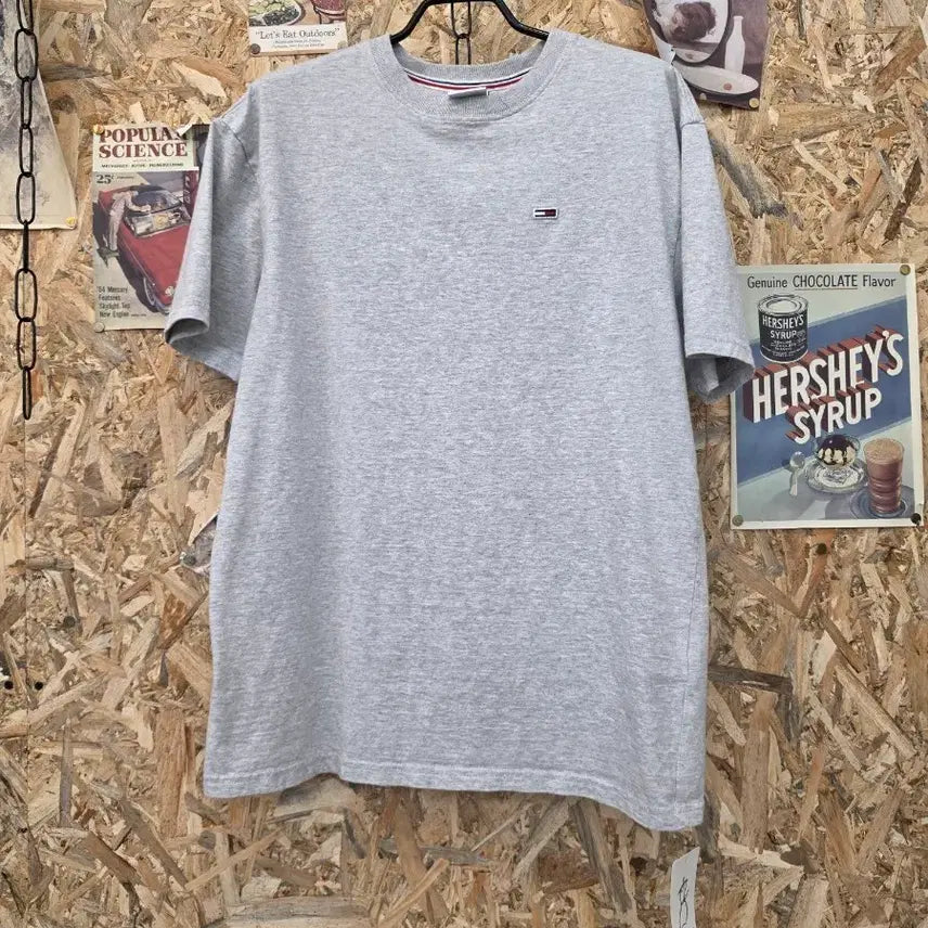 [BUNJANG] Tommy Jeans Gray Short Sleeve T-Shirt / 한섬 타미진스 그레이 반팔 티셔츠
