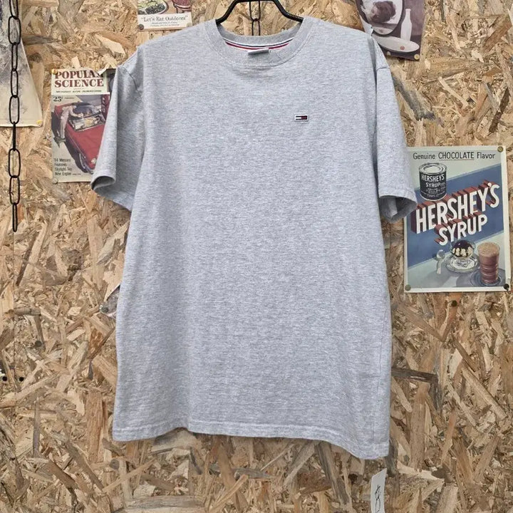 [BUNJANG] Tommy Jeans Gray Short Sleeve T-Shirt / 한섬 타미진스 그레이 반팔 티셔츠